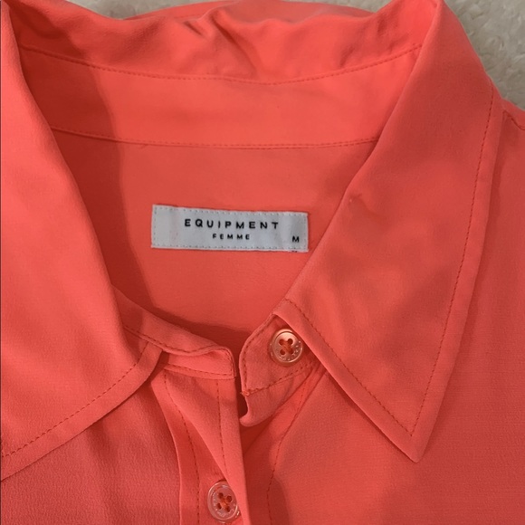 100% Silk Equipment Blouse Medium Women NEW - Picture 2 of 8